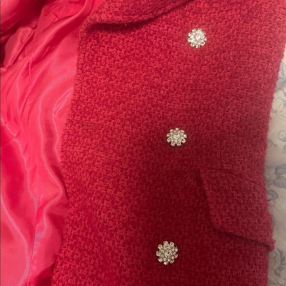 Zara jewel button textured coat - Picture 7 of 7